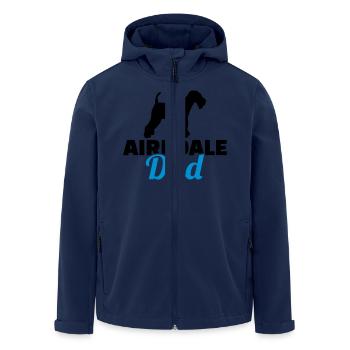 Airedale Terrier - Recycelte Männer Softshell-Jacke von Stanley/Stella - Navy - Vorne - AI Model Male 185 light (185cm)