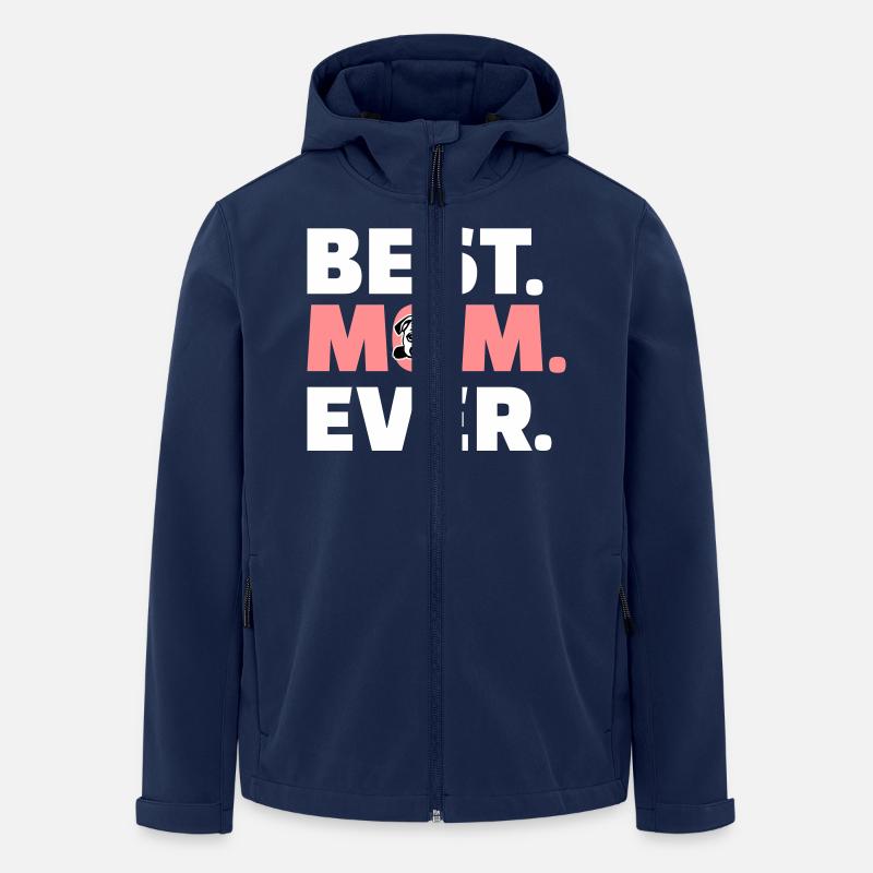 Mops - Recycelte Männer Softshell-Jacke von Stanley/Stella - Navy