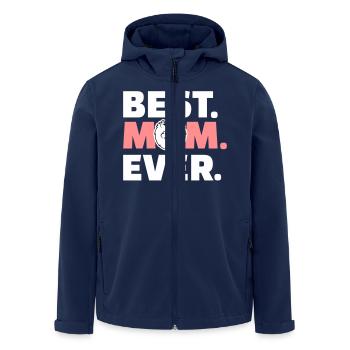 Spitz - Recycelte Männer Softshell-Jacke von Stanley/Stella - Navy - Vorne - AI Model Male 185 light (185cm)