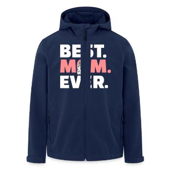Cocker Spaniel - Men’s Recycled Softshell Jacket by Stanley/Stella - navy - Front - AI Model Male 185 light (185cm)