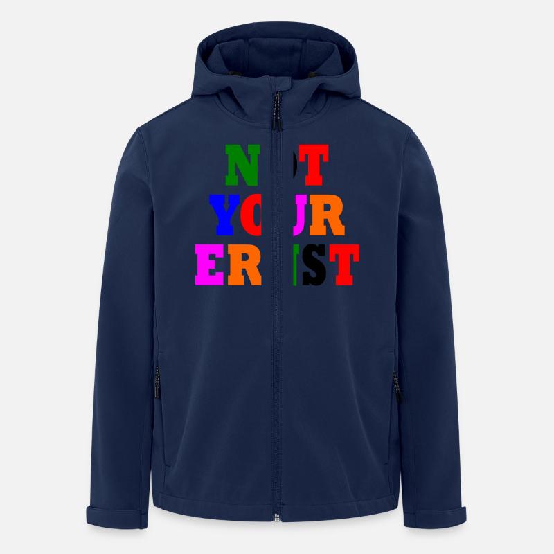 Pas votre ernst - Veste softshell homme en polyester recyclé Stanley/Stella - marine