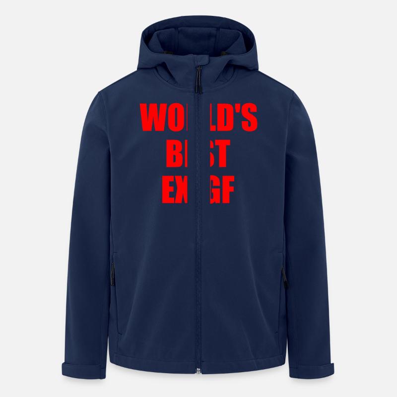 worlds best ex gf - Men’s Recycled Softshell Jacket by Stanley/Stella - navy