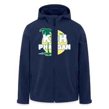 Palmier de pleine lune K8h Phangan - Veste softshell homme en polyester recyclé Stanley/Stella - marine - Devant - AI Model Male 185 light (185cm)