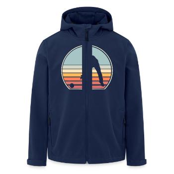 Boule Boccia Boule player - Men’s Recycled Softshell Jacket by Stanley/Stella - navy - Front - AI Model Male 185 light (185cm)