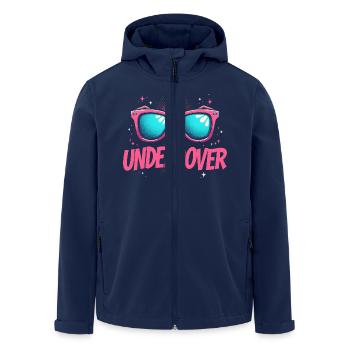 Discours sous couverture - Conception de lunettes de soleil - Veste softshell homme en polyester recyclé Stanley/Stella - marine - Devant - AI Model Male 185 light (185cm)