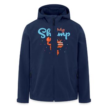 Birthday Shrimp Seafood Shrimp Lover - Men’s Recycled Softshell Jacket by Stanley/Stella - navy - Front - AI Model Male 185 light (185cm)