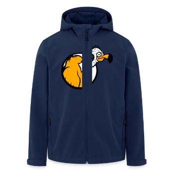 Geier Aasfresser Vogel lustig Geiern Aasgeier Spaß - Recycelte Männer Softshell-Jacke von Stanley/Stella - Navy - Vorne - AI Model Male 185 light (185cm)