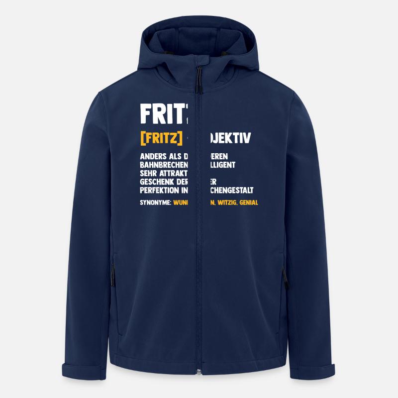 Fritz - Recycelte Männer Softshell-Jacke von Stanley/Stella - Navy