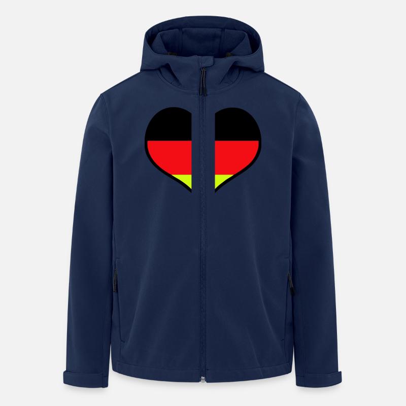Deutschland - Recycelte Männer Softshell-Jacke von Stanley/Stella - Navy