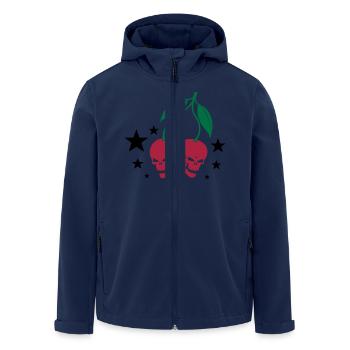 Cherry Skulls - Recycelte Männer Softshell-Jacke von Stanley/Stella - Navy - Vorne - AI Model Male 185 light (185cm)