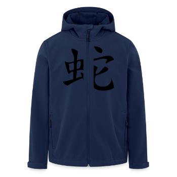 Snake - Asian Zodiac Sign - Veste softshell homme en polyester recyclé Stanley/Stella - marine - Devant - AI Model Male 185 light (185cm)