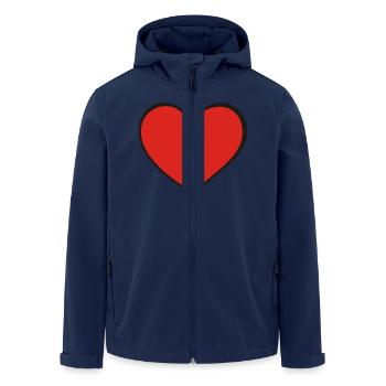 Heart Heart - Men’s Recycled Softshell Jacket by Stanley/Stella - navy - Front - AI Model Male 185 light (185cm)