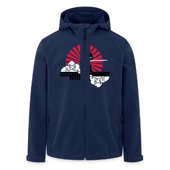 Ninja - Recycelte Männer Softshell-Jacke von Stanley/Stella - Navy - Vorne - AI Model Male 185 light (185cm)