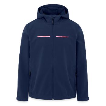 Unterstrich Flag Österreich Fahne small - Recycelte Männer Softshell-Jacke von Stanley/Stella - Navy - Vorne - AI Model Male 185 light (185cm)