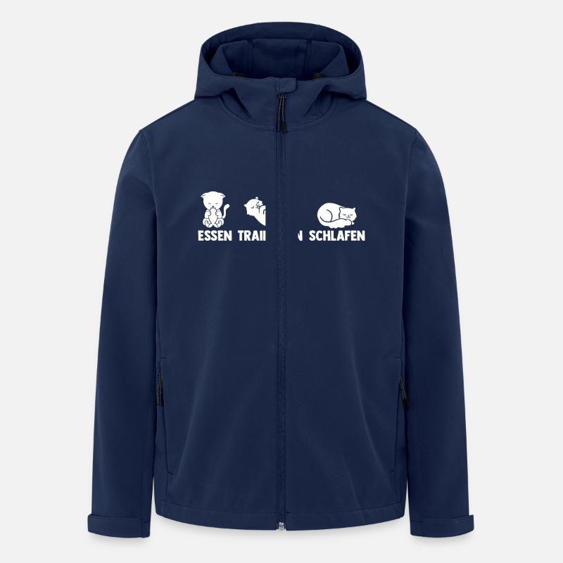Joueur de baseball Baseball - Veste softshell homme en polyester recyclé Stanley/Stella - marine