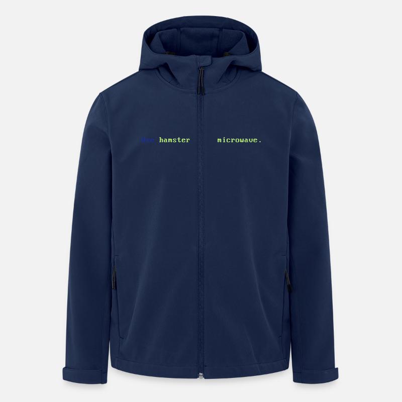 Hamster with microwave - Recycelte Männer Softshell-Jacke von Stanley/Stella - Navy