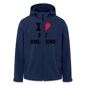 Girlfriend - Men’s Recycled Softshell Jacket by Stanley/Stella - navy - Front - AI Model Male 185 light (185cm)