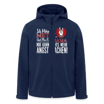 Metal Mama - Recycelte Männer Softshell-Jacke von Stanley/Stella - Navy - Vorne - AI Model Male 185 light (185cm)