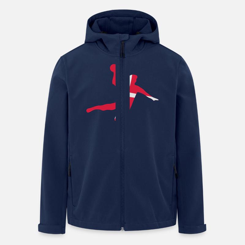 handball dänemark - Recycelte Männer Softshell-Jacke von Stanley/Stella - Navy