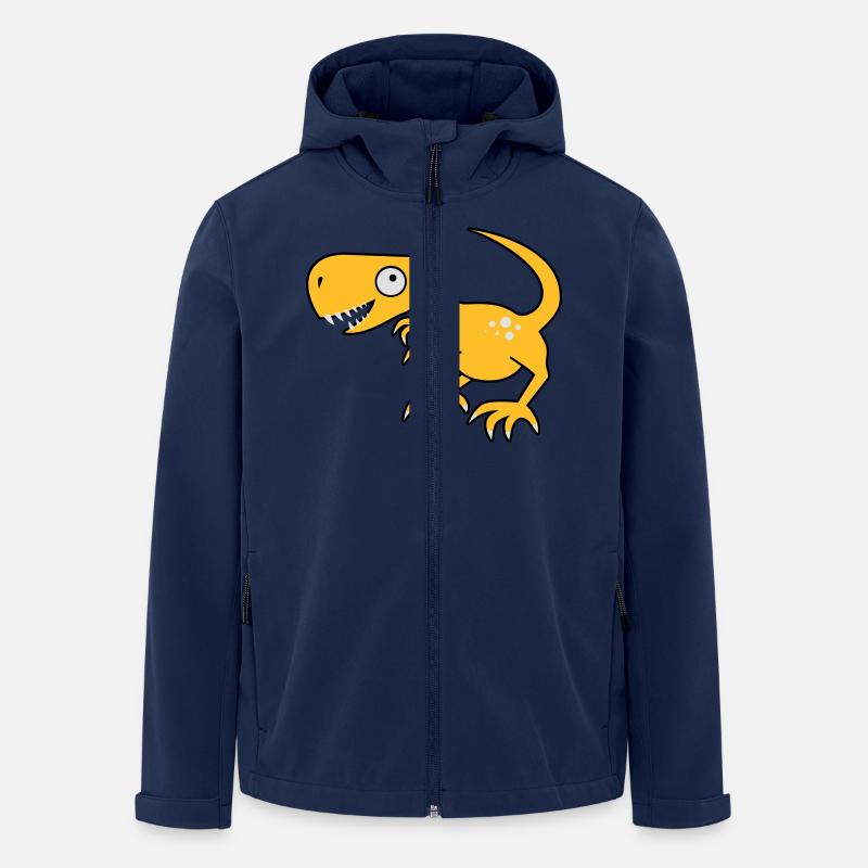 Dinosaurier - T-Rex - Recycelte Männer Softshell-Jacke von Stanley/Stella - Navy