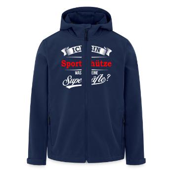 Sportschütze Sportschützin Sportschießen Schießen - Recycelte Männer Softshell-Jacke von Stanley/Stella - Navy - Vorne - AI Model Male 185 light (185cm)