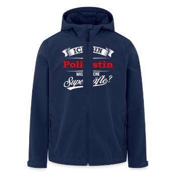 Polizist Polizistin Polizeibeamter Polizeitbeamtin - Recycelte Männer Softshell-Jacke von Stanley/Stella - Navy - Vorne - AI Model Male 185 light (185cm)