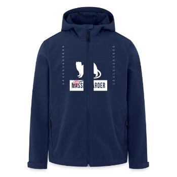 Massenmarder Marder - Massenmörder - Recycelte Männer Softshell-Jacke von Stanley/Stella - Navy - Vorne - AI Model Male 185 light (185cm)