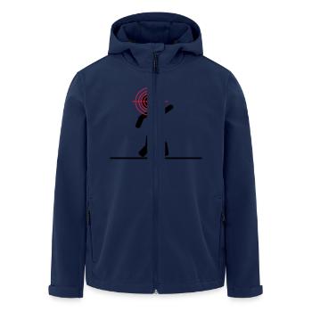 headshot target - Recycelte Männer Softshell-Jacke von Stanley/Stella - Navy - Vorne - AI Model Male 185 light (185cm)