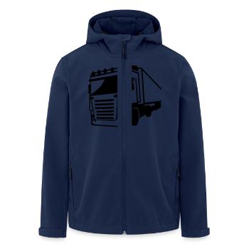 LKW - Recycelte Männer Softshell-Jacke von Stanley/Stella - Navy - Vorne - AI Model Male 185 light (185cm)