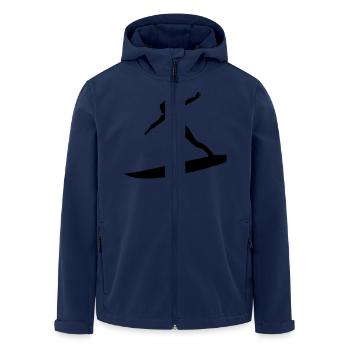 Surfing female eu - Men’s Recycled Softshell Jacket by Stanley/Stella - navy - Front - AI Model Male 185 light (185cm)