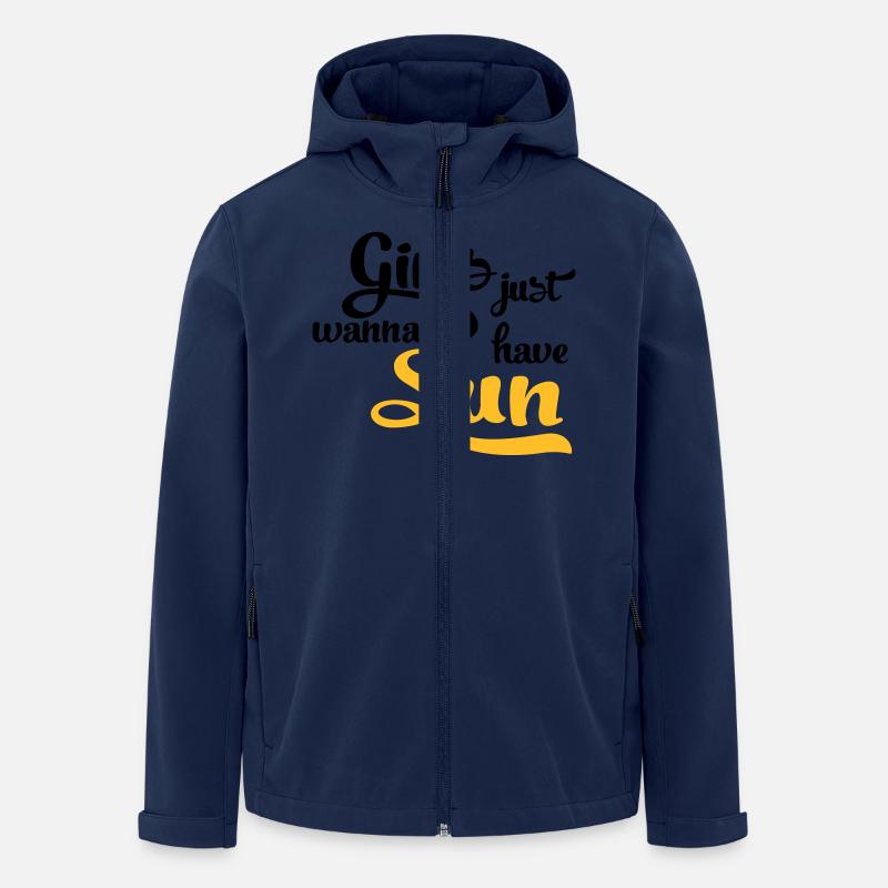 sun - Men’s Recycled Softshell Jacket Discoverer by Stanley/Stella - navy