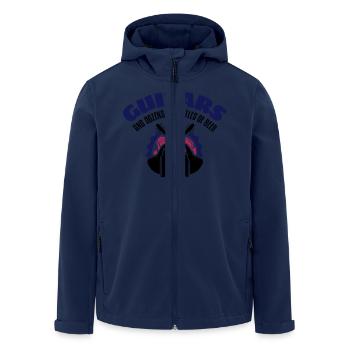 Guitars And Dozens of Bottles of Beer - Men’s Recycled Softshell Jacket by Stanley/Stella - navy - Front - AI Model Male 185 light (185cm)