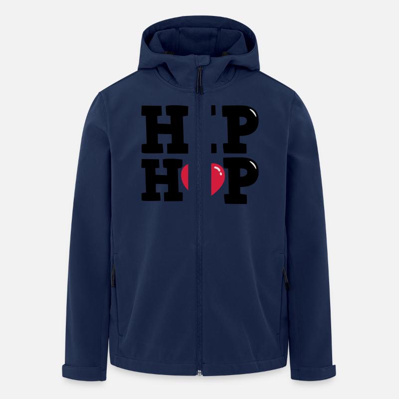 I heart Hip Hop - Veste softshell homme en polyester recyclé Stanley/Stella - marine