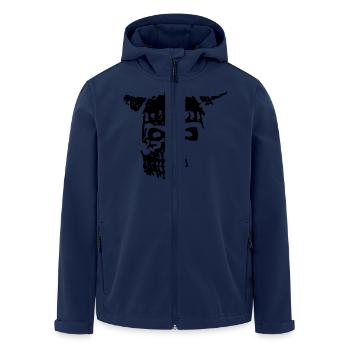 Viking Skull 1 - Men’s Recycled Softshell Jacket by Stanley/Stella - navy - Front - AI Model Male 185 light (185cm)