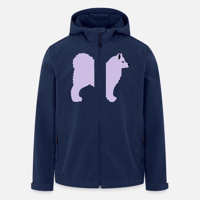 Samojede Vektor - Recycelte Männer Softshell-Jacke von Stanley/Stella - Navy