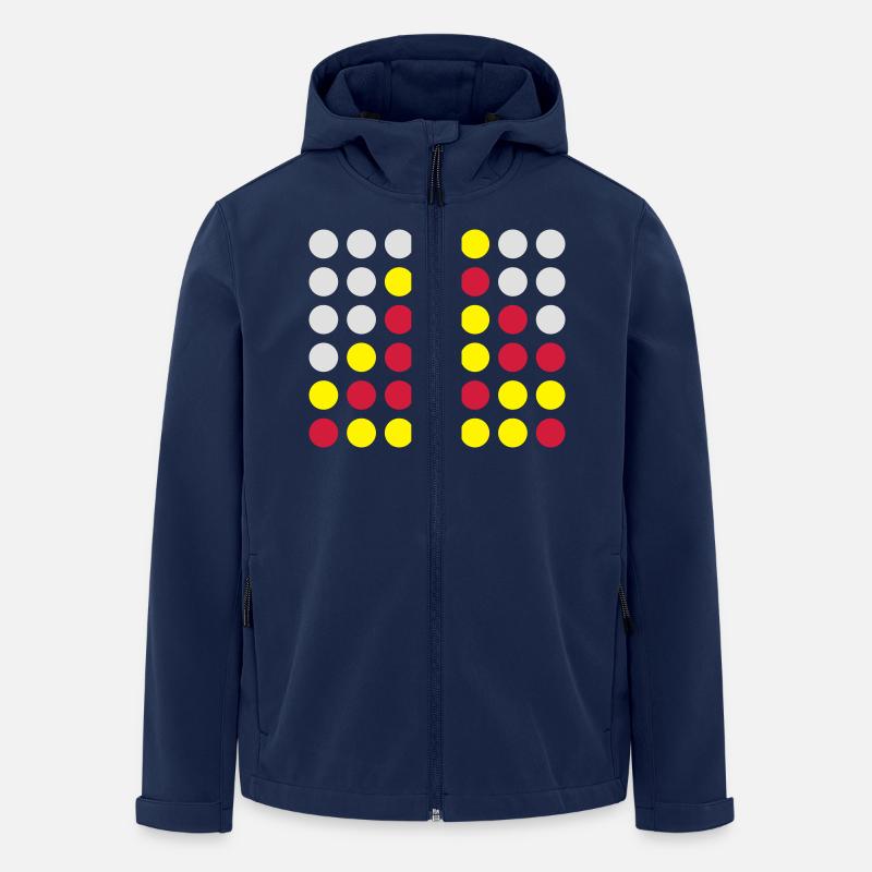 Vier gewinnt! - Recycelte Männer Softshell-Jacke von Stanley/Stella - Navy