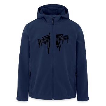 limited_edition_cool_star_r1 - Recycelte Männer Softshell-Jacke von Stanley/Stella - Navy - Vorne - AI Model Male 185 light (185cm)