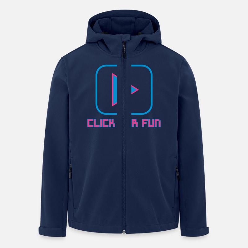 CLICK FOR FUN V1 - Veste softshell homme en polyester recyclé Stanley/Stella - marine