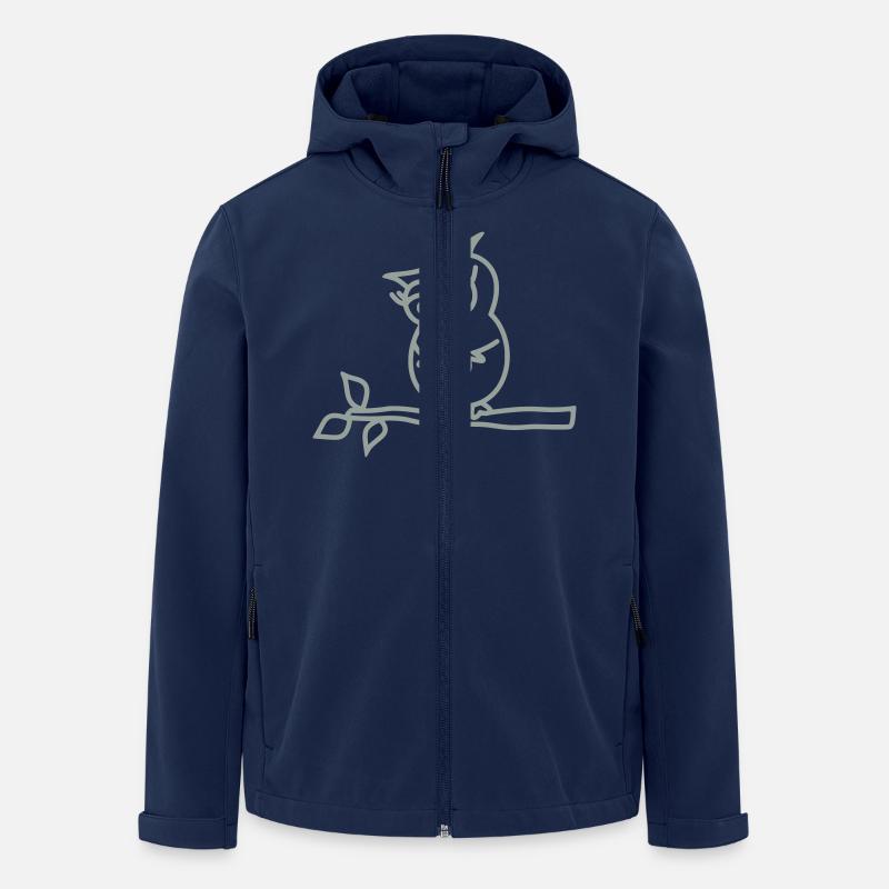 chouette - Veste softshell homme en polyester recyclé Stanley/Stella - marine