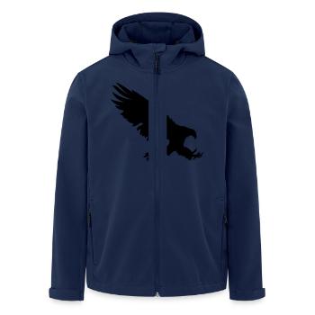 adler - Men’s Recycled Softshell Jacket by Stanley/Stella - navy - Front - AI Model Male 185 light (185cm)