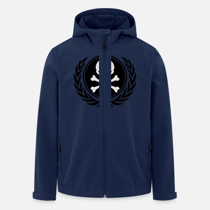 anonymous skull - Veste softshell homme en polyester recyclé Stanley/Stella - marine