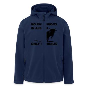 Kangaroo - Men’s Recycled Softshell Jacket by Stanley/Stella - navy - Front - AI Model Male 185 light (185cm)