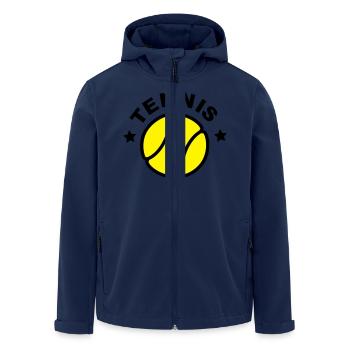 tennis - Recycelte Männer Softshell-Jacke von Stanley/Stella - Navy - Vorne - AI Model Male 185 light (185cm)