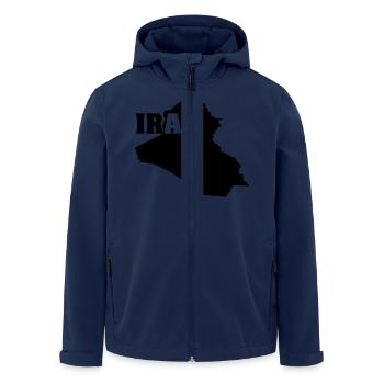 Irak (ID: 002004) - Recycelte Männer Softshell-Jacke von Stanley/Stella - Navy - Vorne - AI Model Male 185 light (185cm)