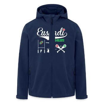 Euskadi Team Sport 06 - Recycelte Männer Softshell-Jacke von Stanley/Stella - Navy - Vorne - AI Model Male 185 light (185cm)