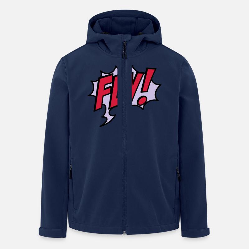 fly - Veste softshell homme en polyester recyclé Stanley/Stella - marine