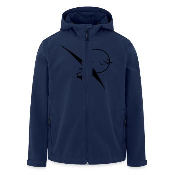 drachenflieger_mit_sonne - Recycelte Männer Softshell-Jacke von Stanley/Stella - Navy - Vorne - AI Model Male 185 light (185cm)