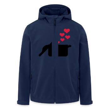 Cuisiner - Veste softshell homme en polyester recyclé Stanley/Stella - marine - Devant - AI Model Male 185 light (185cm)