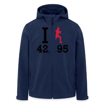 Marathon - Recycelte Männer Softshell-Jacke von Stanley/Stella - Navy - Vorne - AI Model Male 185 light (185cm)