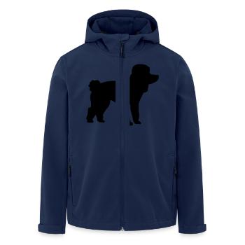 Caniche - Veste softshell homme en polyester recyclé Stanley/Stella - marine - Devant - AI Model Male 185 light (185cm)
